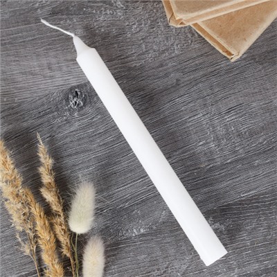 Свеча стержень белая 4 штуки 19х1,8 см / G1 /уп 90/