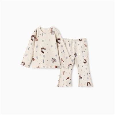 Костюм детский (джемпер и брюки) «Крошка Я. Новогодние игрушки», рост 68-74 см