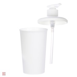 Диспенсер для жидкого мыла "Scandi" 83х83х180мм, 0,4л, белый