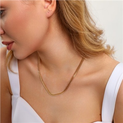 Цепочка на шею ювелирная бижутерия Итальянское золото (покрытие желтое 14к), арт.213.990