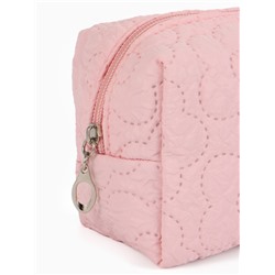 Косметичка женская «Цветочек», ручка из бусин, розовая