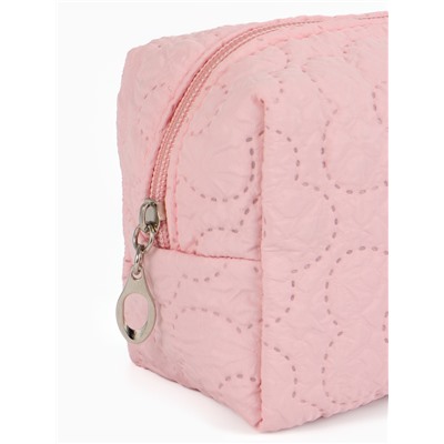 Косметичка женская «Цветочек», ручка из бусин, розовая