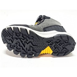 70-0026C сер/желт Ботинки зима для мальчиков (27-32)/12