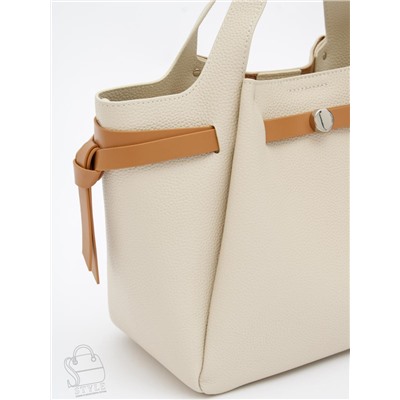 Сумка женская кожаная 52982OS off white Polina&Eiterou