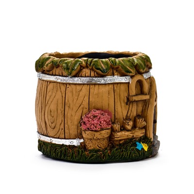 Декоративный горшок для цветов «Домик», 350 мл, 10×10×8 см, керамический, Greengo