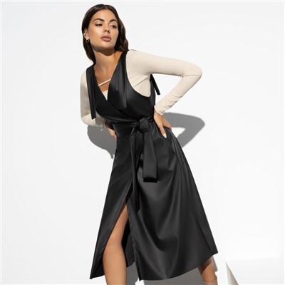 Сарафан из экокожи, Мисс Исключительность (с поясом)