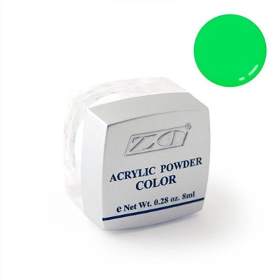 ZO Акриловая пудра для дизайна ногтей PC-13, малахитовый, 8 г 14372
