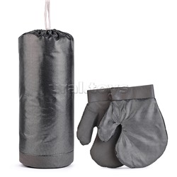 Набор детский игровой серебро (перчатки, груша)