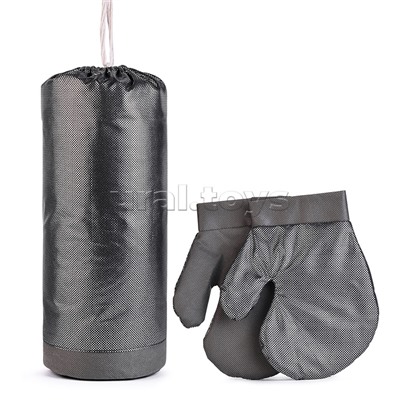 Набор детский игровой серебро (перчатки, груша)