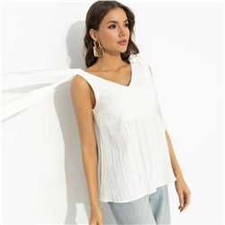 Топ из жатой ткани, Ты мой идеал (белый)