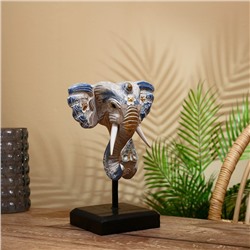 Сувенир "Голова слона" на подставке, албезия 35 см