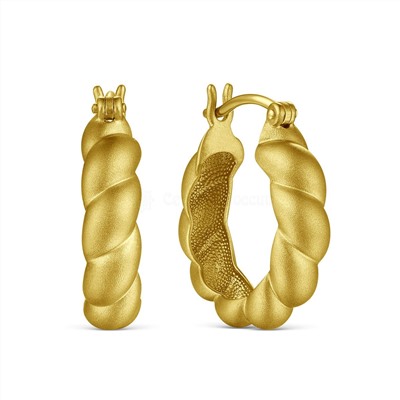 Серьги из золочёного серебра С50138злм