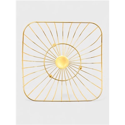 Ваза для фруктов «Доляна. Милена», 28×28×7 см, золотистая