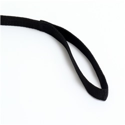 Поводок, 3 м × 2 см, чёрный
