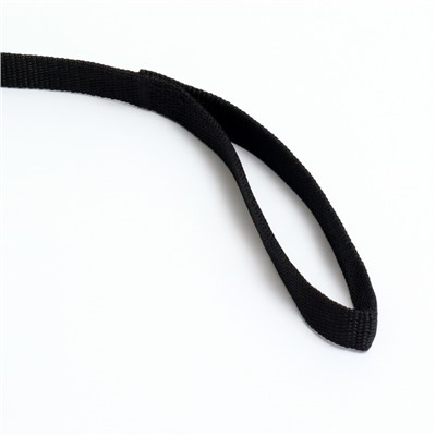 Поводок, 3 м × 2 см, чёрный