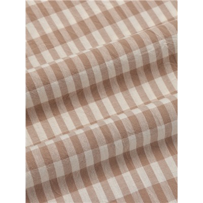 Пододеяльник 2-спальный «Этель» Beige cage, 180×220 см, жатый хлопок