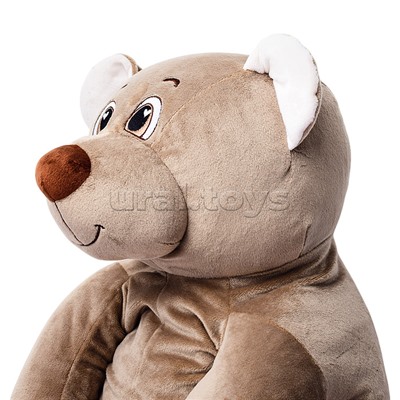 Медведь Лари, 85см (сидя 45см), бежево-серый