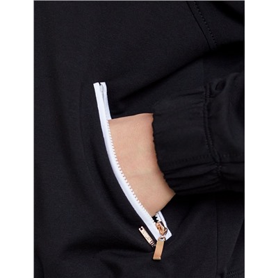 Худи на молнии из петельчатого футера двухнитки с эластаном без начеса