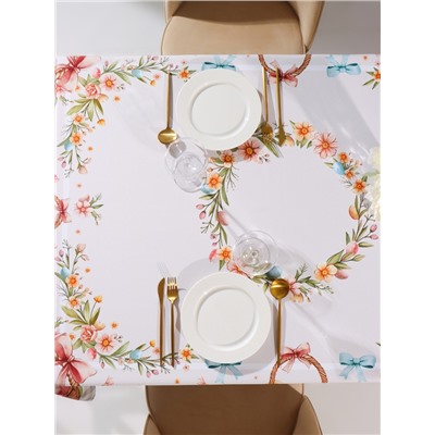 Скатерть на стол «Доляна. Пасхальные цыплята» 145×180 ± 3 см