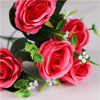 Цветок искусственный Роза кустовая 30 см / WH-25 /уп 300/1200/