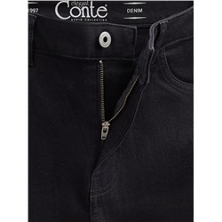 Mom Fit CONTE CON-665 Классические черные джинсы mom из eco-friendly денима