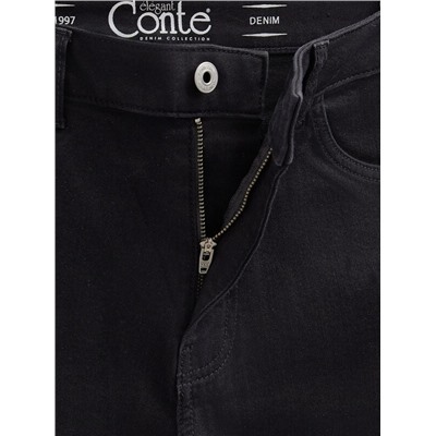 Mom Fit CONTE CON-665 Классические черные джинсы mom из eco-friendly денима