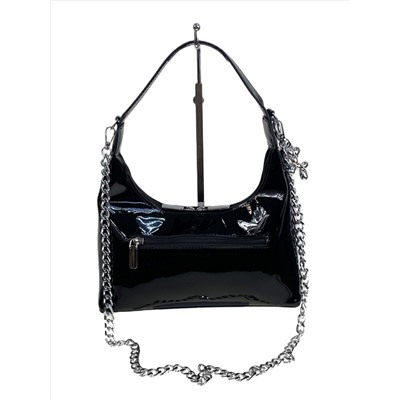 Женская сумка из искусственной кожи, цвет черный