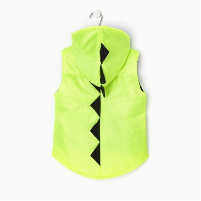 Жилетка с капюшоном детская, цвет салатовый, рост 92-98 см