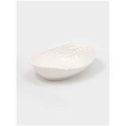 Блюдо овальное «Воздушность», 600 мл, керамика, белое