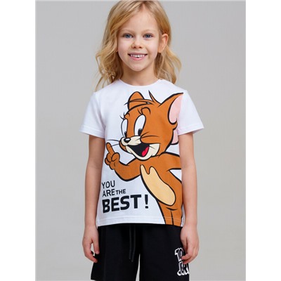 Фуфайка трикотажная для девочек (футболка)