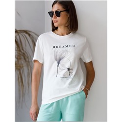 Футболка из премиального хлопка с авторским принтом