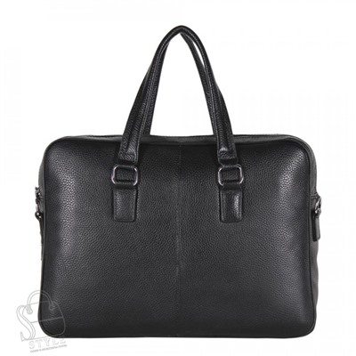 Портфель мужской кожаный 66306H black Heanbag