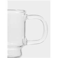 Кружка Magistro «Боттом», 100 мл, 5.8×5.2 см штабелируемая, боросиликатное стекло, прозрачная