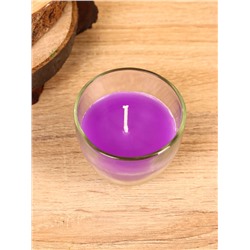 Свеча ароматическая в стакане SCENTED CANDLE, 100 г, лавандовые поля