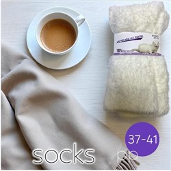 Носки теплые рр37-41 белые "Норка"
