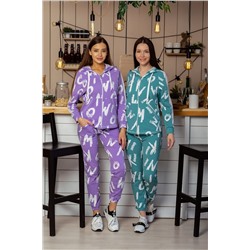 Костюм 8229 (толстовка+брюки) лаванда. НАТАЛИ, 773865