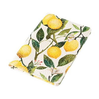 Обложка для паспорта "FLORA.PARADISE.LEMONS" кожзам 3-620/17 Bruno Visconti