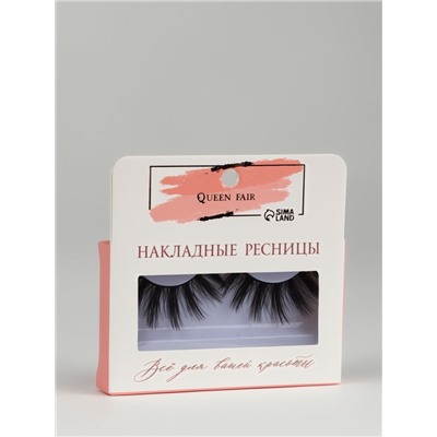 Ресницы накладные «Эффектность», 18-20 мм, без клея, чёрные