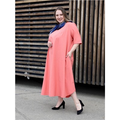 Платье "Грация" коралл