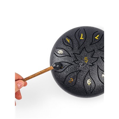 Глюкофон, цветок черный, 11 лепестков, 18×18×11 см