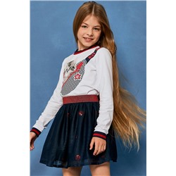 Юбка д/дев Juno D36047-45COZ 5 Stars синий