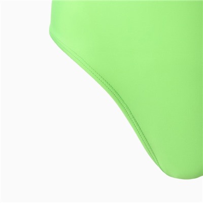 Купальник женский слитный на одно плечо, размер 42, салатовый