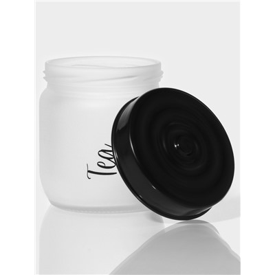 Банка для сыпучих Herevin Tea, 425 мл, стекло, белая