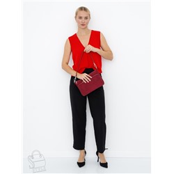 Сумка женская кожаная 8200PEF wine Polina&Eiterou  в Новосибирске