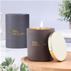 Ароматическая свеча в стакане Aroma collection, 260 г, османтус, в тубусе, соевый воск
