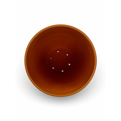 Горшок для цветов «Терра №6», керамический, с поддоном, 10.2 л, терракот