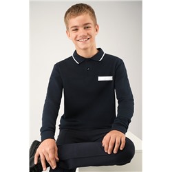 Рубашка-поло с длинным рукавом для мальчика Happyfox