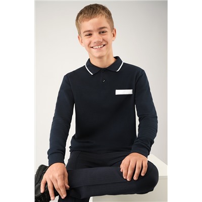 Рубашка-поло с длинным рукавом для мальчика Happyfox