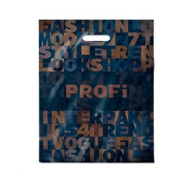 Пакет 38х47/60мкм Профи ПВД ламинированный с прорубной ручкой (уп 50/500)