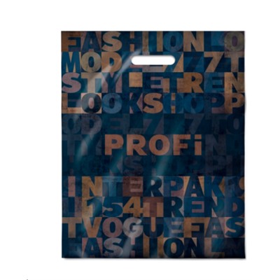 Пакет 38х47/60мкм Профи ПВД ламинированный с прорубной ручкой (уп 50/500)